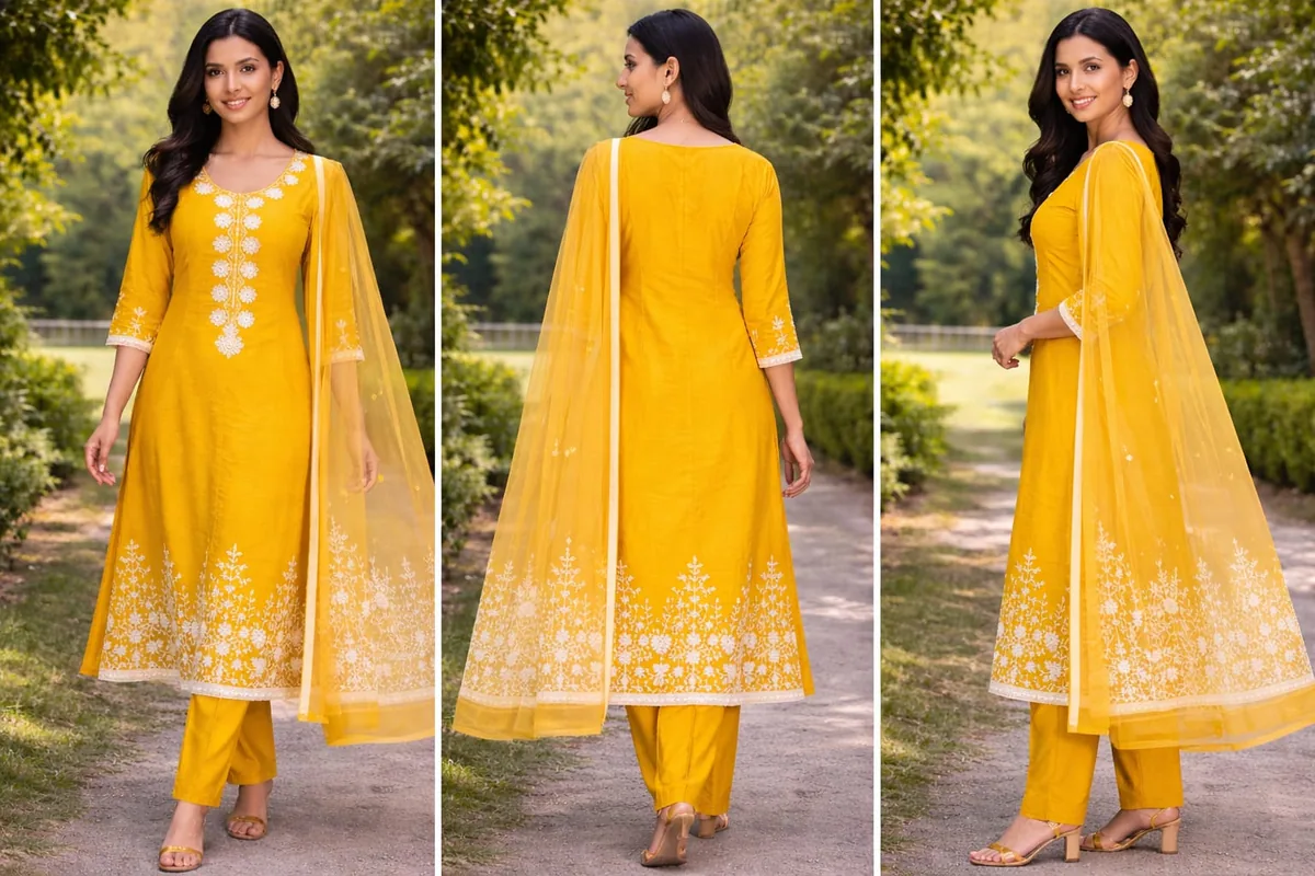 Haldi Yellow Kurta Set